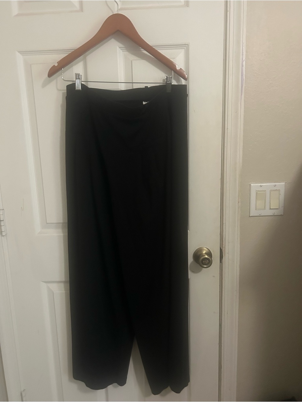OGL Black Wide-Leg Trousers